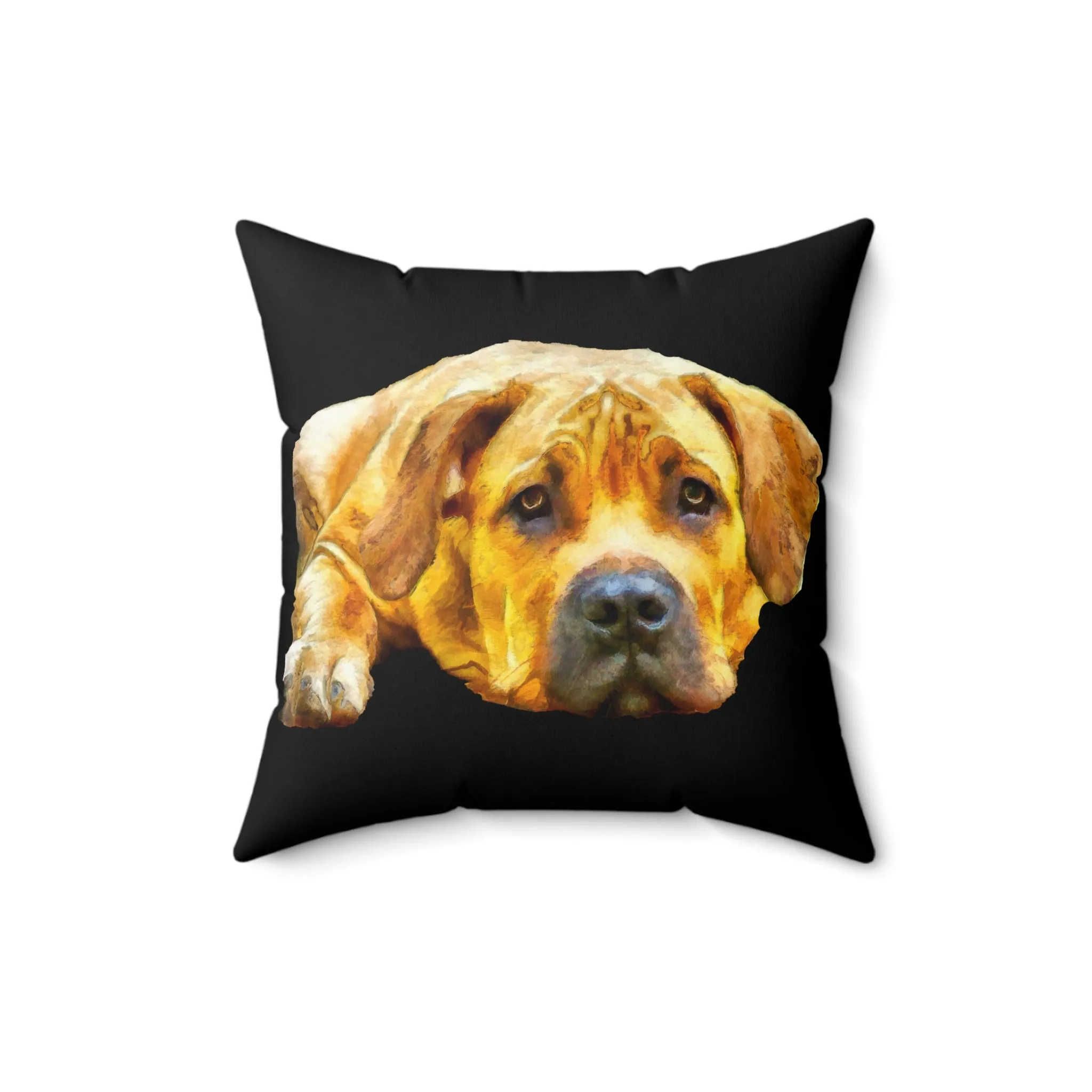 Boerboel- Spun Polyester Throw Pillow