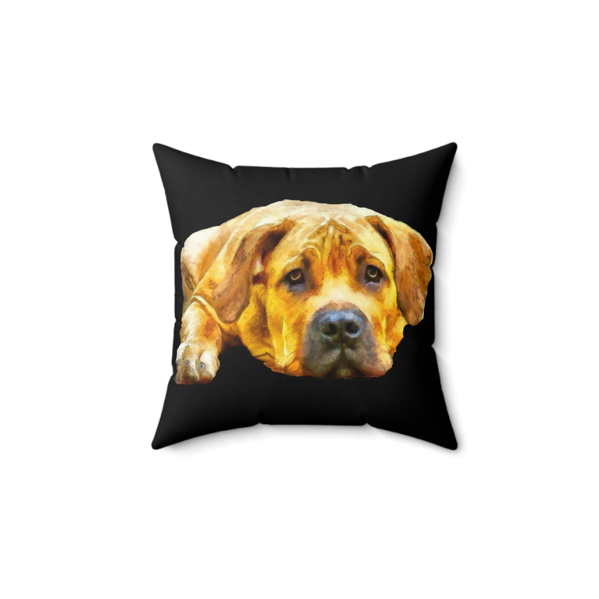 Boerboel- Spun Polyester Throw Pillow