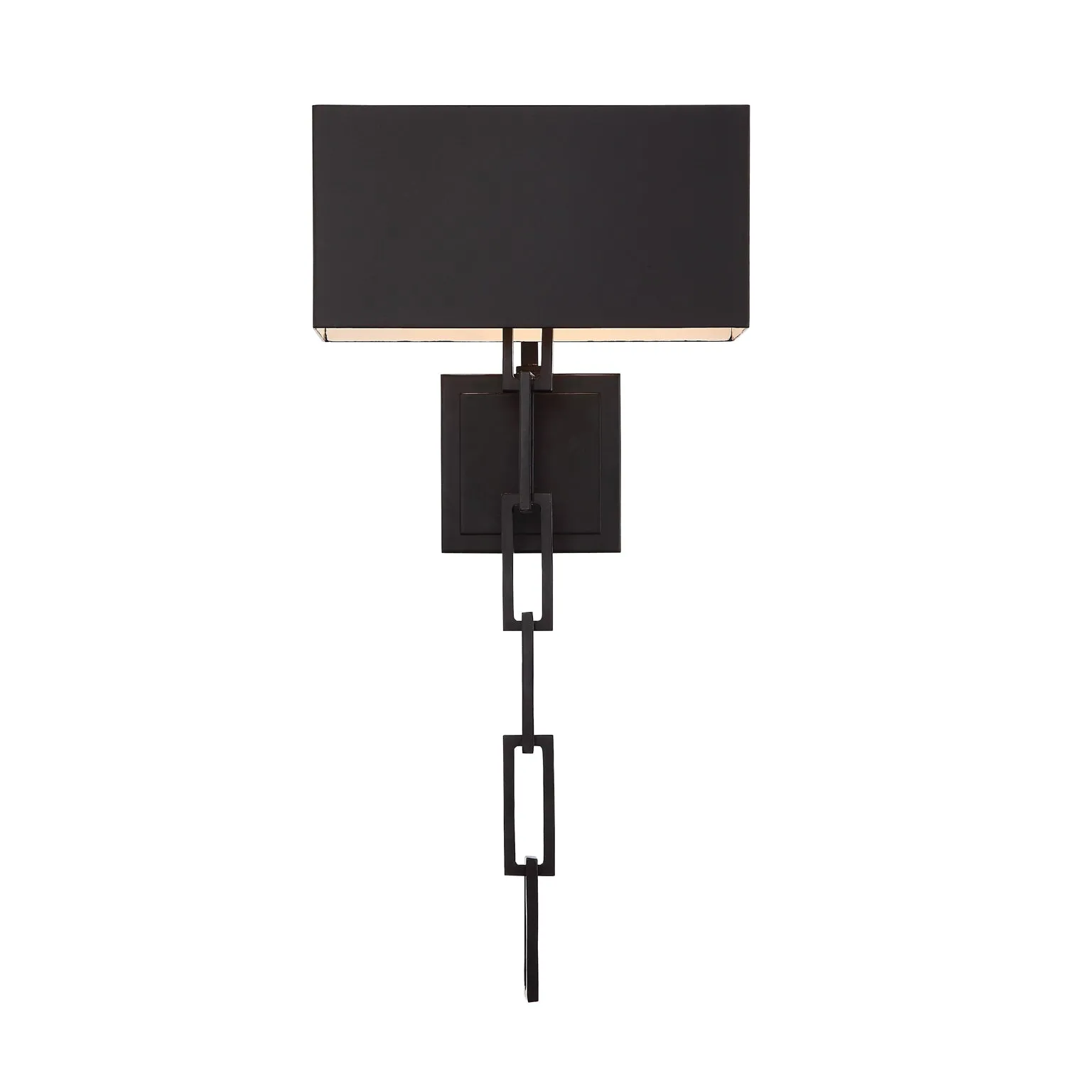Brian Patrick Flynn Alston 2 Light Matte Black   White Sconce