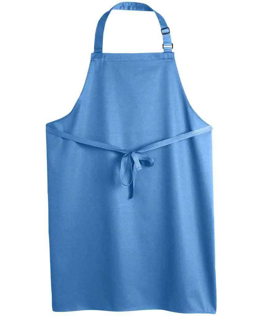 Dennys Polyester Bib Apron | Mid Blue