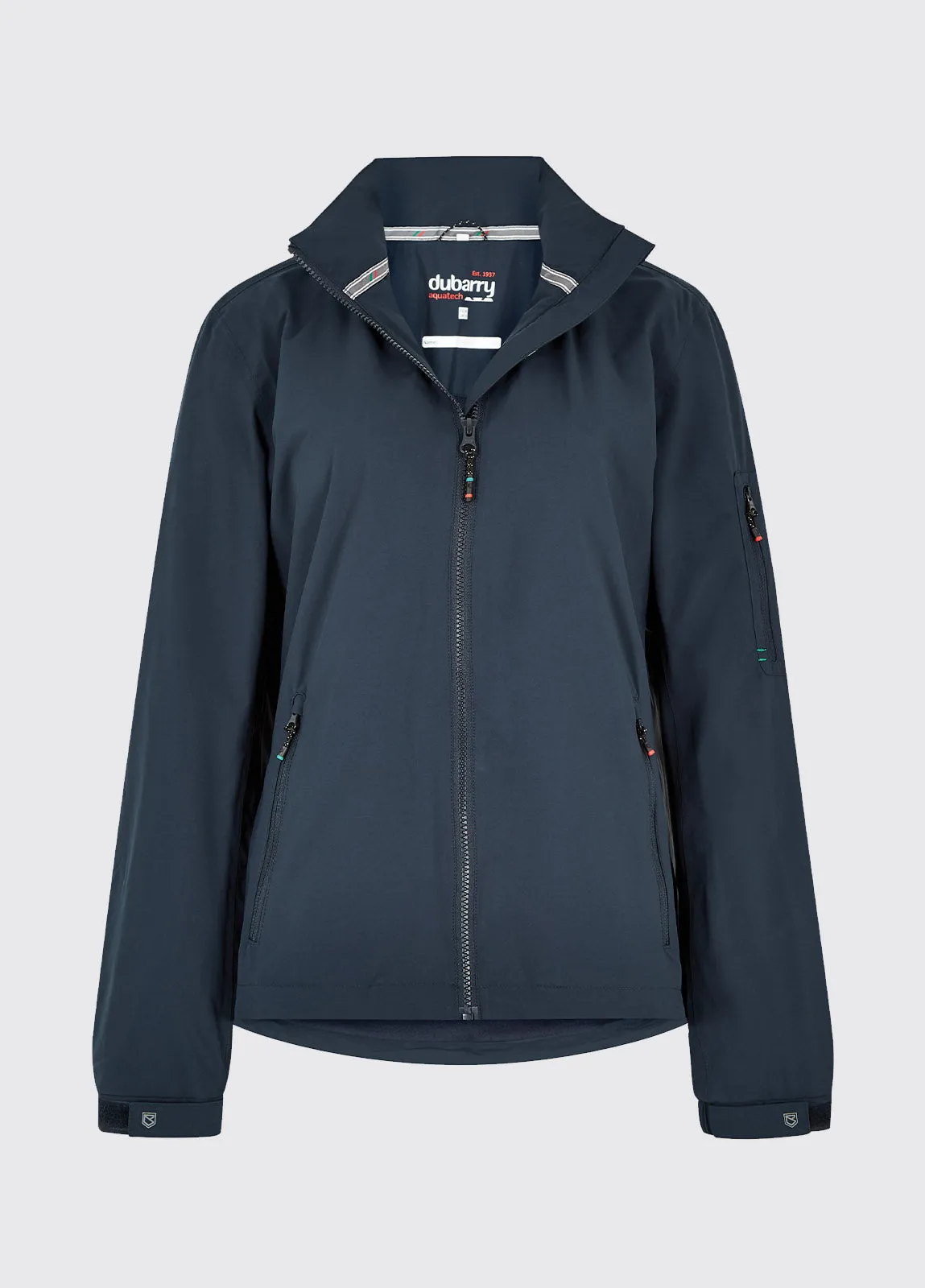 Dubarry Womens Livorno Fleece-lined Crew Jacket Navy
