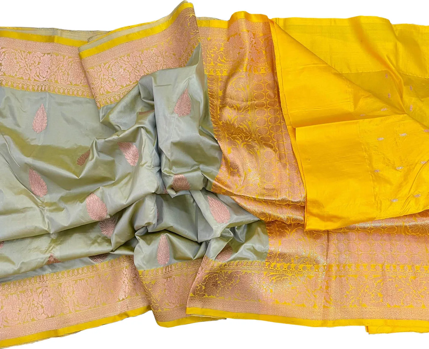 Elegant Green Banarasi Katan Silk Saree: A Timeless Classic