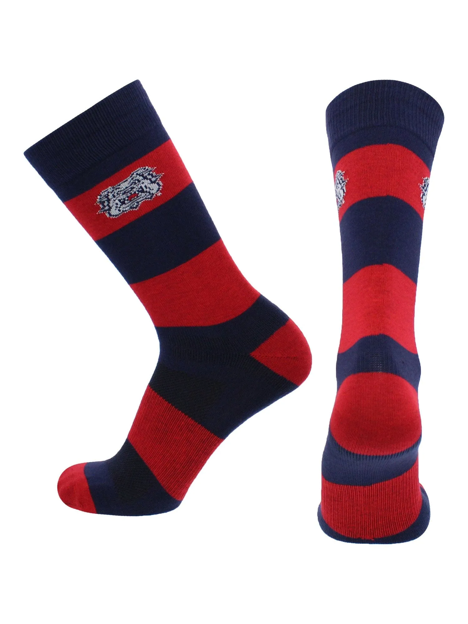 Fresno State Bulldogs Socks Game Day Striped Crew Socks