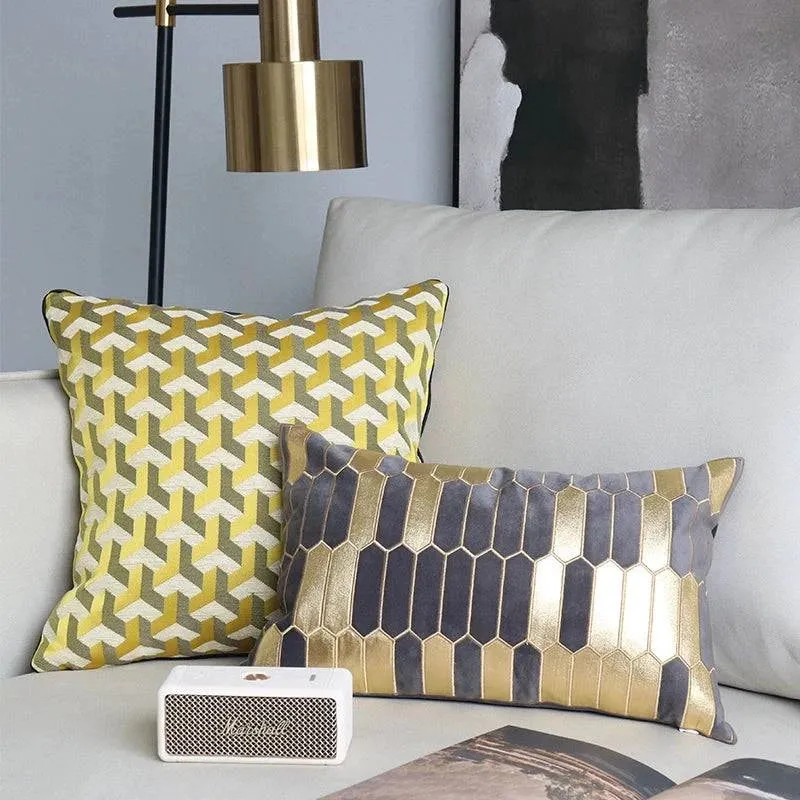 Golden Lux Pillow - Hong Kong, French, British, and American Styles