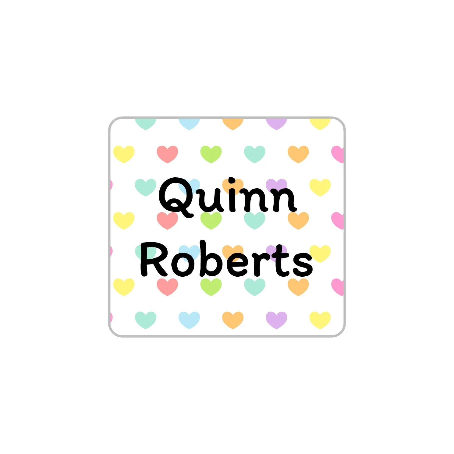 Hearts Clothing Labels