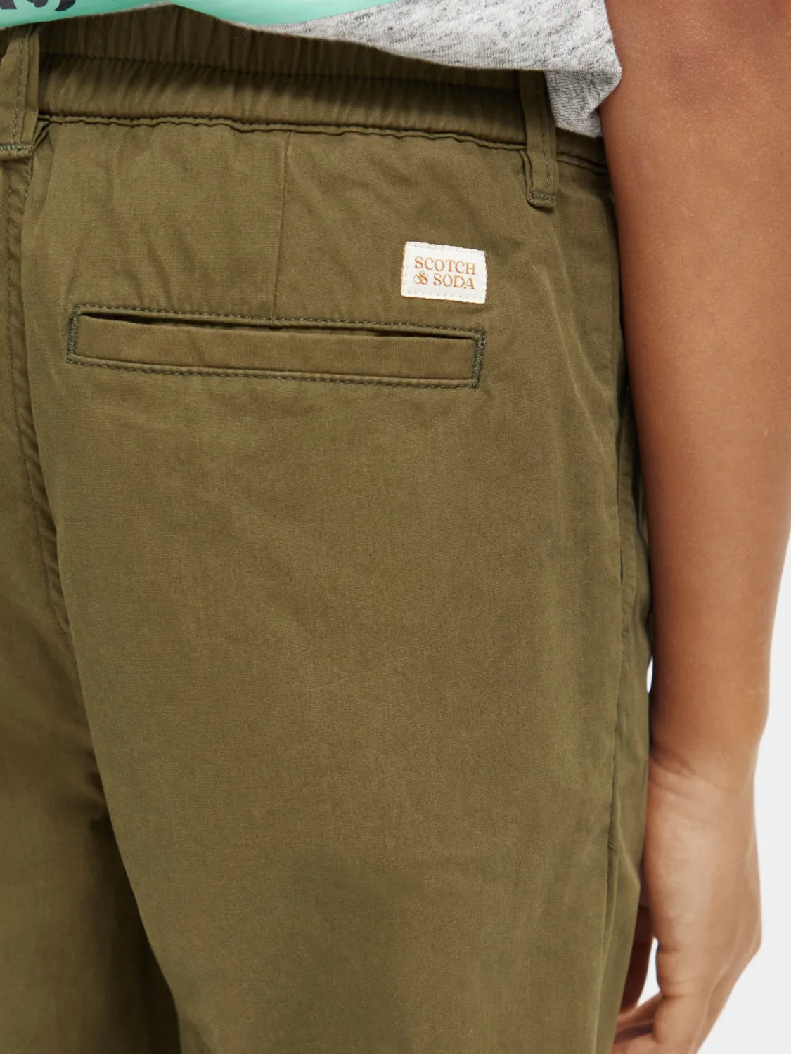 Kids - Loose-tapered fit pleated chino