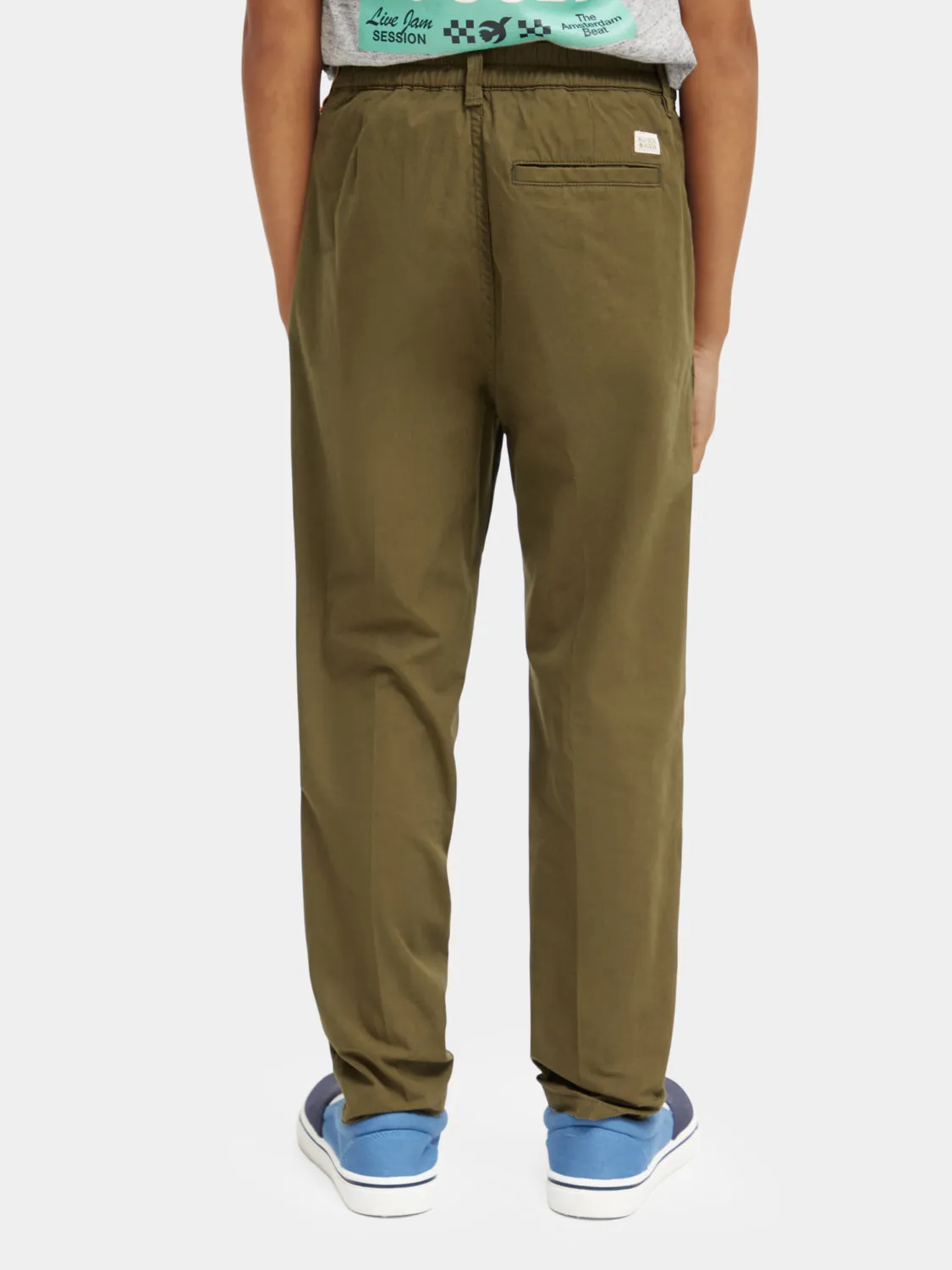 Kids - Loose-tapered fit pleated chino