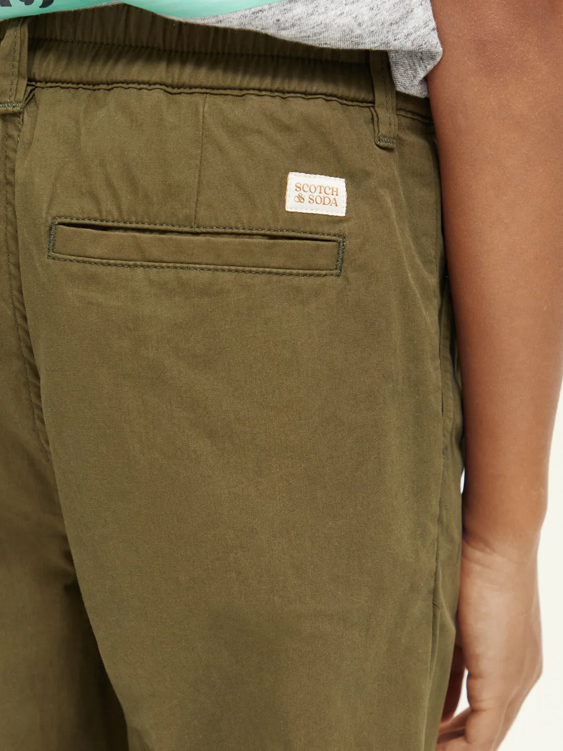 Kids - Loose-tapered fit pleated chino