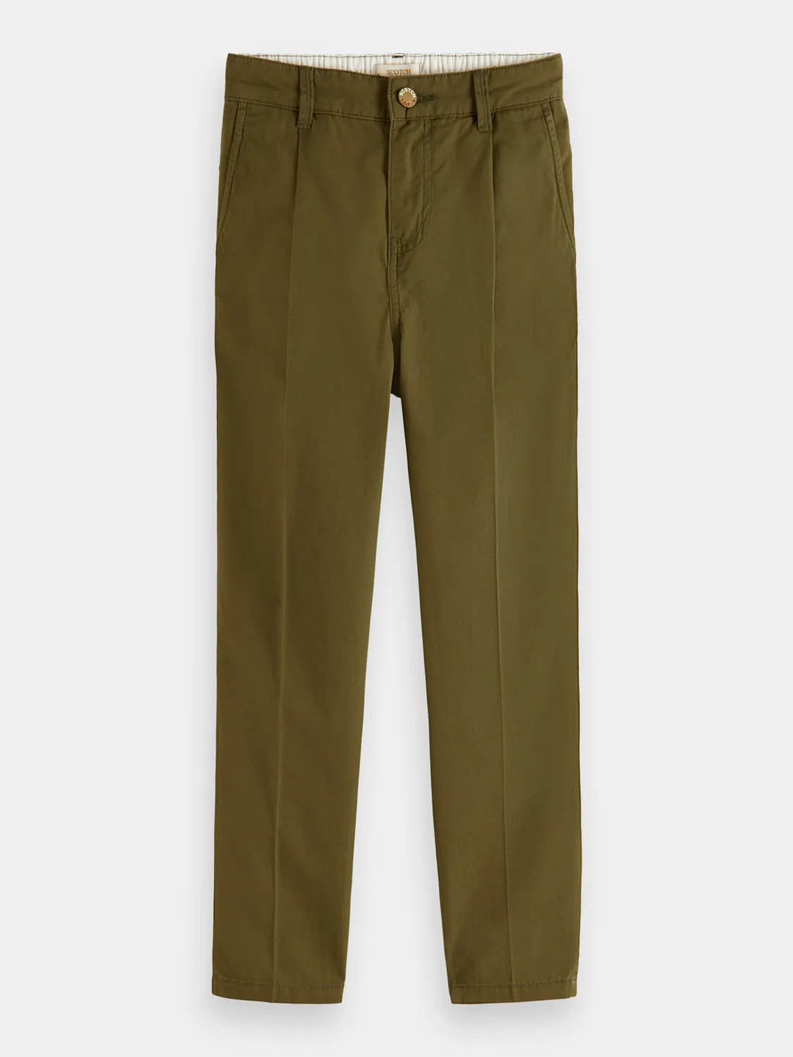 Kids - Loose-tapered fit pleated chino