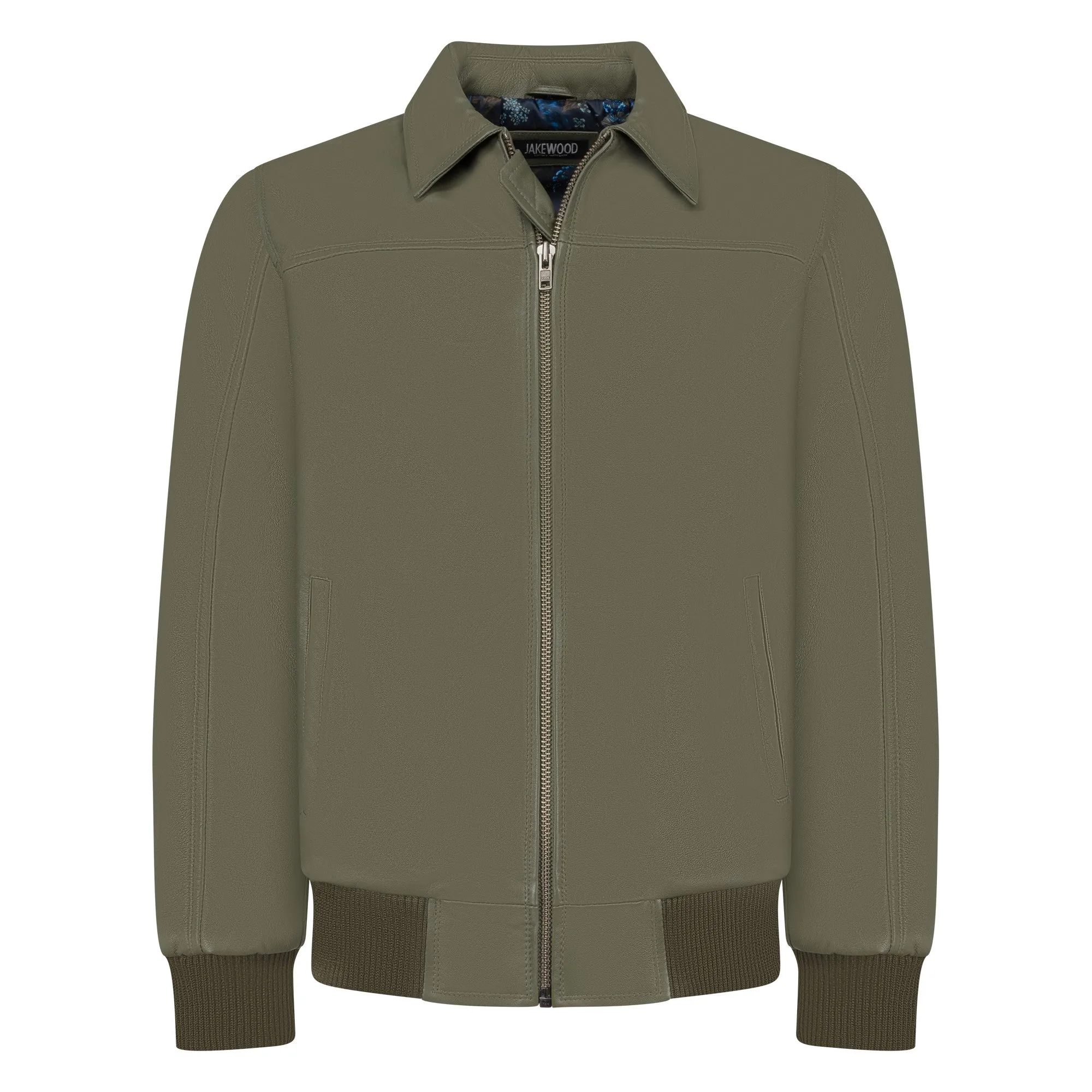 Leather Bomber Jacket Style #2066