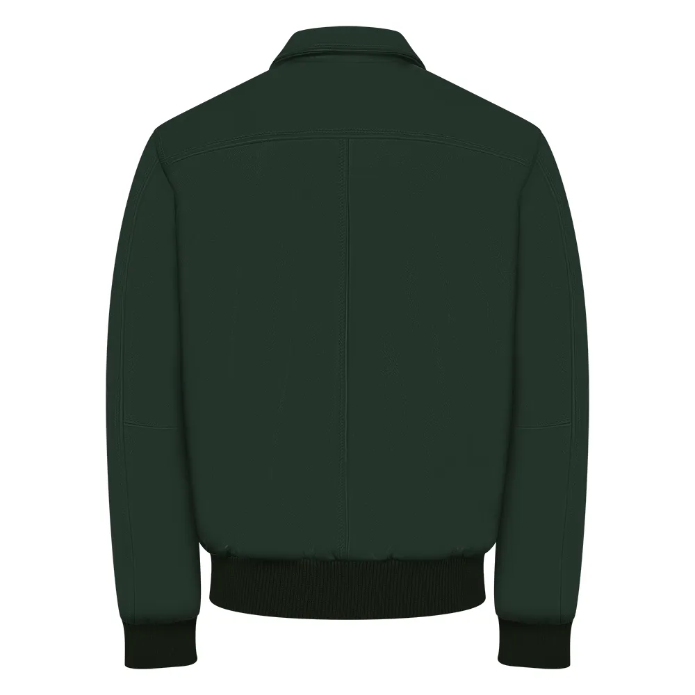 Leather Bomber Jacket Style #2066