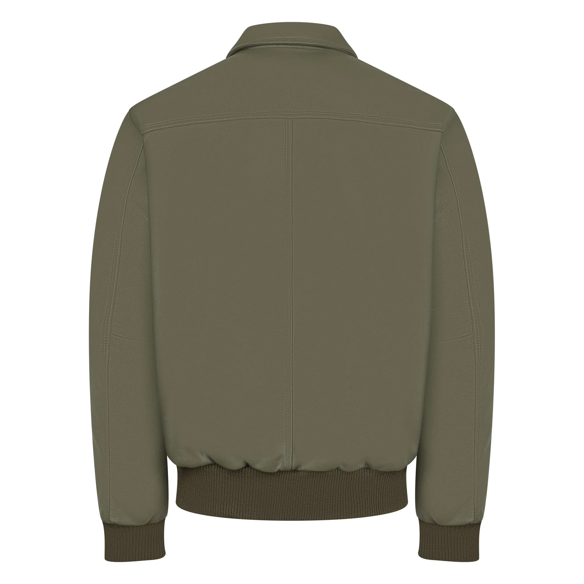 Leather Bomber Jacket Style #2066