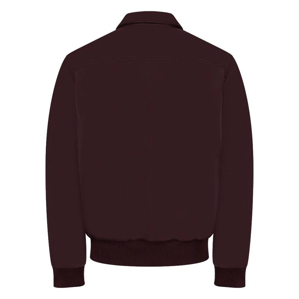 Leather Bomber Jacket Style #2066