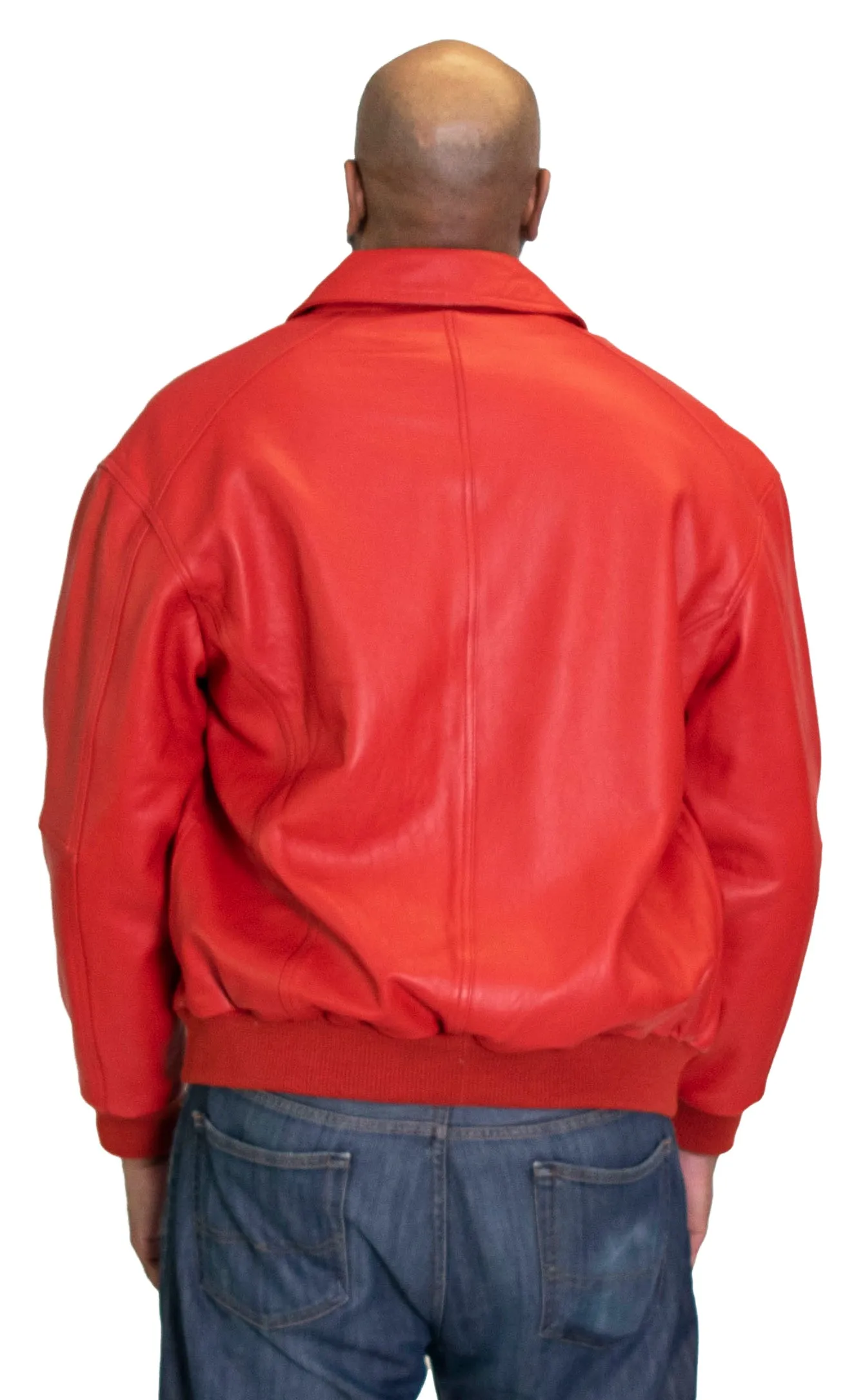 Leather Bomber Jacket Style #2066