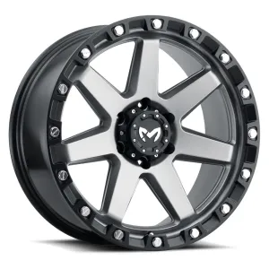 MKW Offroad M203 20X9 5X150 1mm Matte Grey Wheel