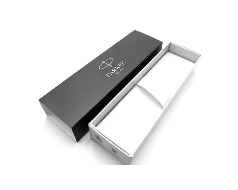Parker IM Ballpoint Pen - Blue Light Grey Chrome Trim - Refill Black Medium (M)