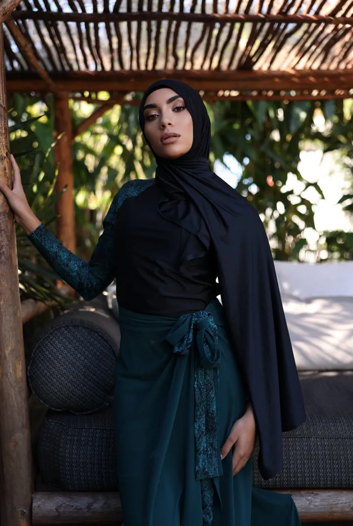 Performance/Swim Wrap Hijab - Black