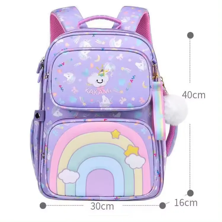 Rainbow Blossom School Backpack