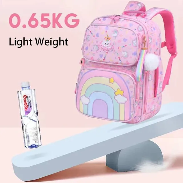 Rainbow Blossom School Backpack