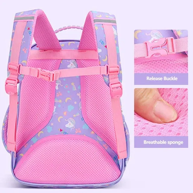 Rainbow Blossom School Backpack