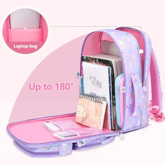 Rainbow Blossom School Backpack