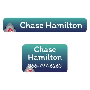 Shark Iron-On Clothing Labels Pack
