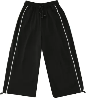Toddler Boys Girls Wide Leg School Pants Sweatpants Active Baggy Joggers Pull on Quick-Dry Lounge Sports Trousers