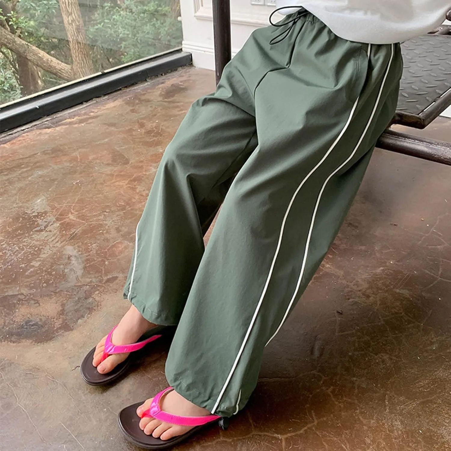 Toddler Boys Girls Wide Leg School Pants Sweatpants Active Baggy Joggers Pull on Quick-Dry Lounge Sports Trousers
