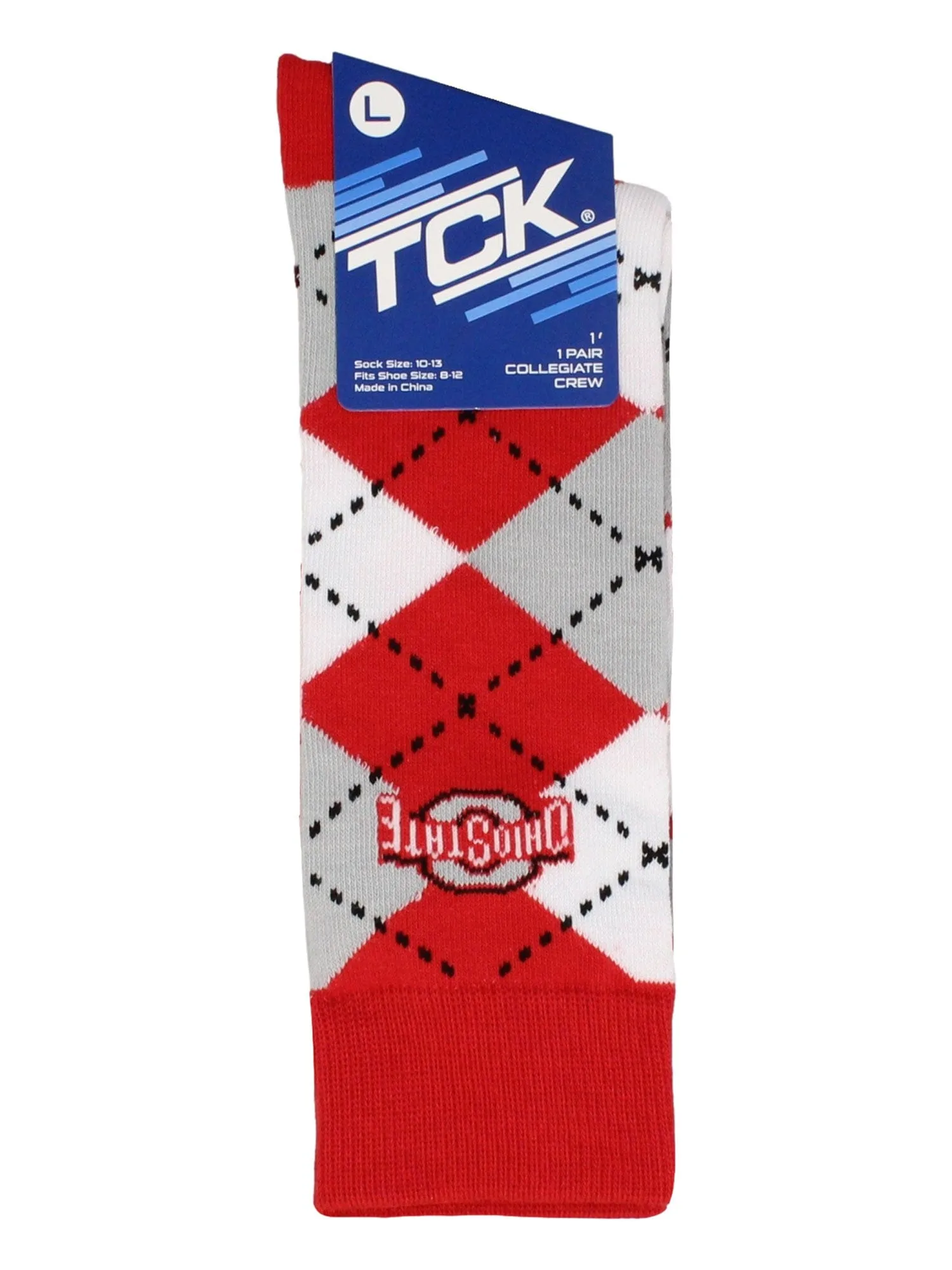 University of Ohio State Buckeyes Argyle Dress Socks