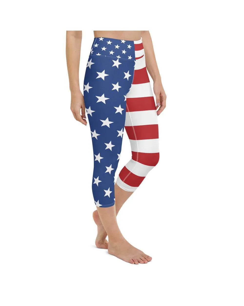 USA Stars & Stripes Yoga Capris