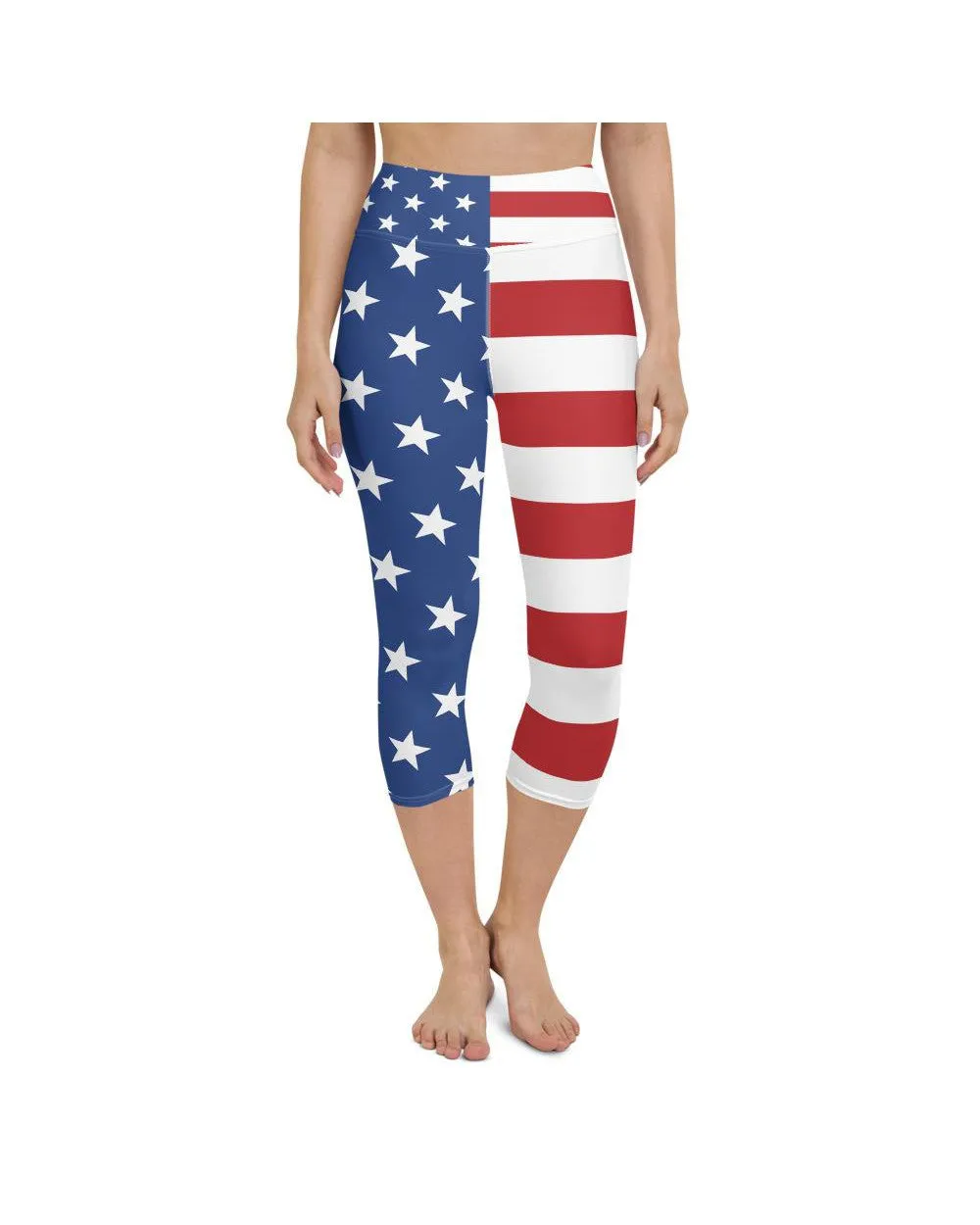 USA Stars & Stripes Yoga Capris