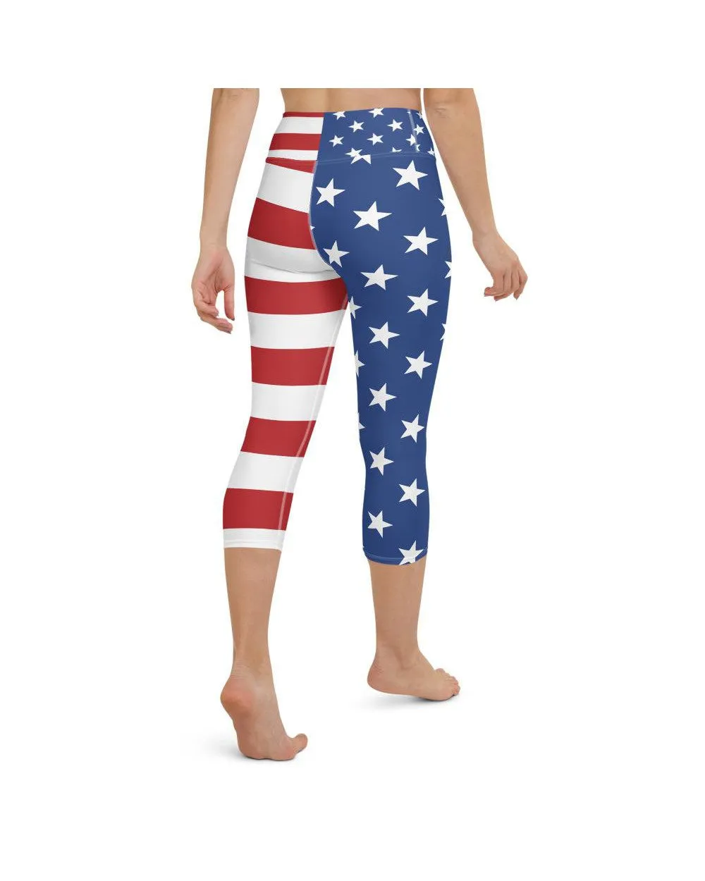 USA Stars & Stripes Yoga Capris