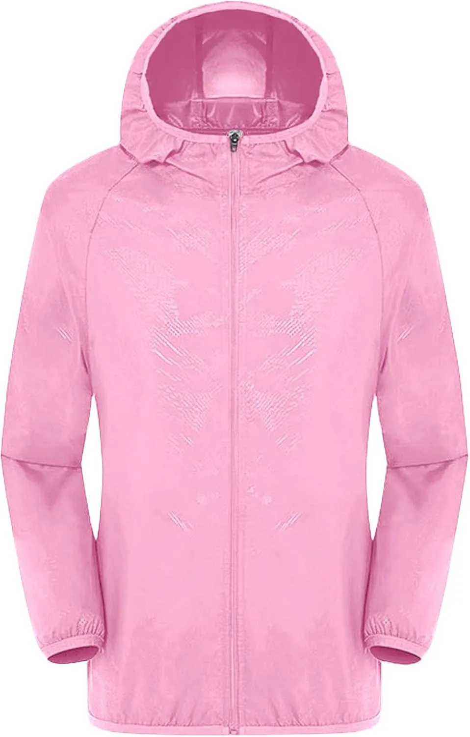 Women's Lightweight Rain Jacket Waterproof Packable Raincoat Sun Protection Hoodies Golf Hiking Travel Windbreaker